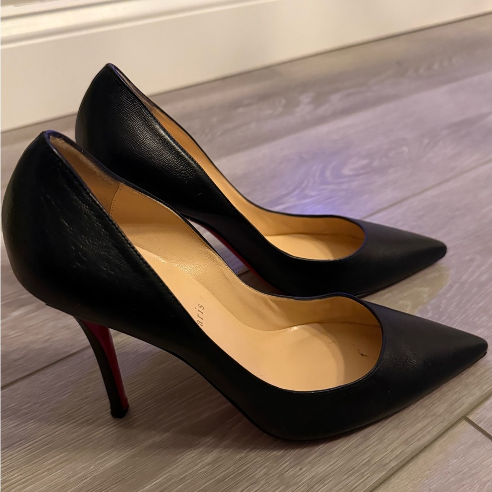 CHRISTIAN LOUBOUTIN | Apostrophe Pumps 100 Nappa Black Size 40.5 / 10.5